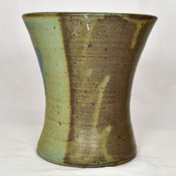 Creitz Ceramic Handmade Pottery Wide Mouth Vase Signed - Picture 4 of 11